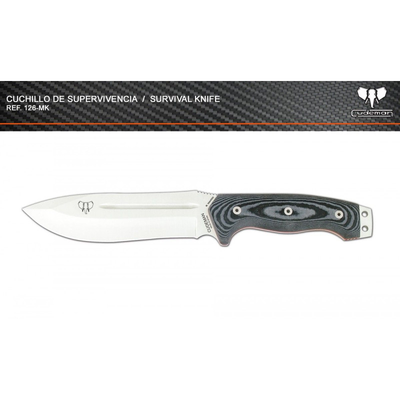 126-M-K Mod SPARTAN (KYDEX) Cudeman Survival knife