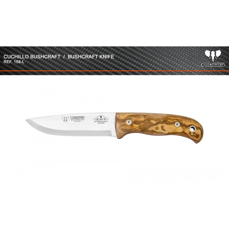 158-L Mod ENT BUSHCRAFT Cudeman Survival knife
