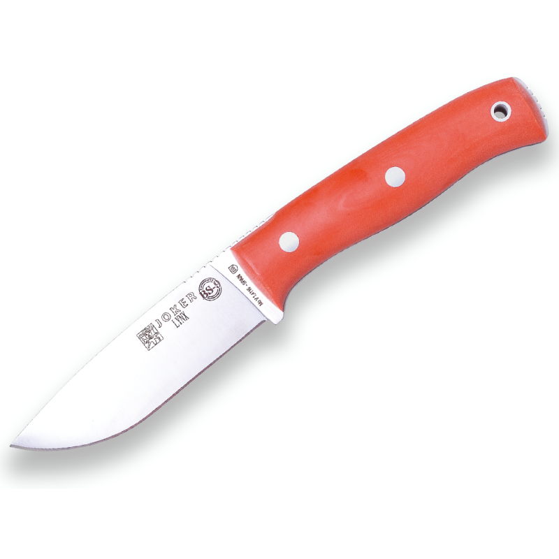 COUTEAU DE BUSHCRAFT ET JOKER DE SURVIE BS9 LYNX. ACIER MOVA 1.4116, MANCHE EN TOILE MICARTA, LAME DE 10,5 CM.