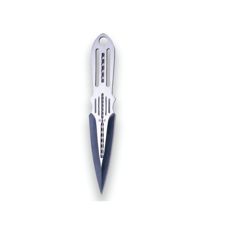 COUTEAU DE LANCER JKR À 1 TRANCHANT, ACIER INOXYDABLE, LONGUEUR TOTALE 15 CM. ÉTUI EN NYLON INCLUS