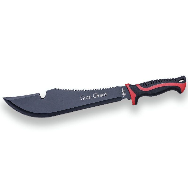 JKR GRAN CHACO MACHETE MIT GUMMIGRIFF UND 33 CM LANGER KLINGE. INKLUSIVE NYLONSCHEIDE