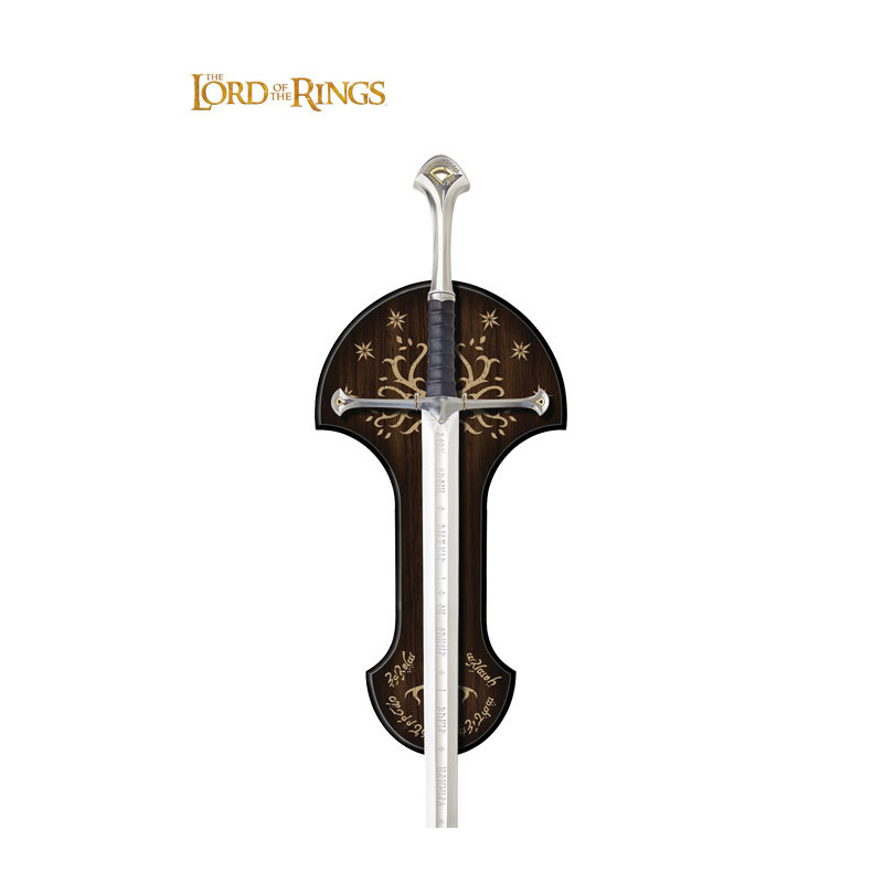 RÉPLICA OFICIAL ANDURIL ARAGORN LOTR UNITED TALHERES ESPADA