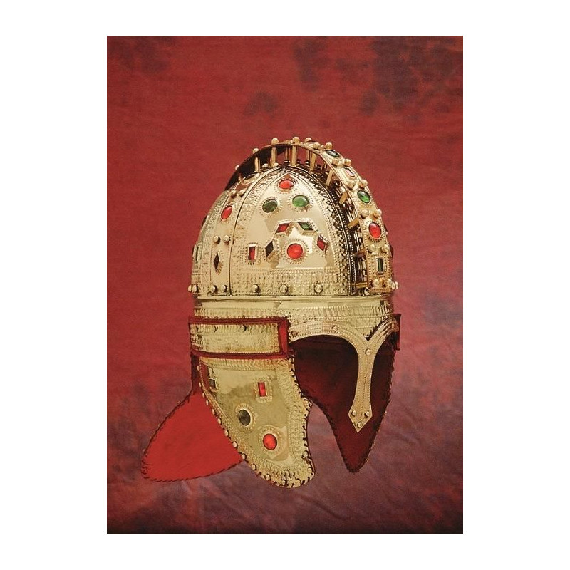 1716604801 Roman ceremonial helmet gilded with stones