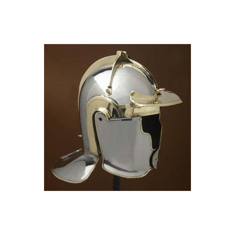 1716630501 Helmet Auxiliary Infantry -E- Heddernheim, steel and brass