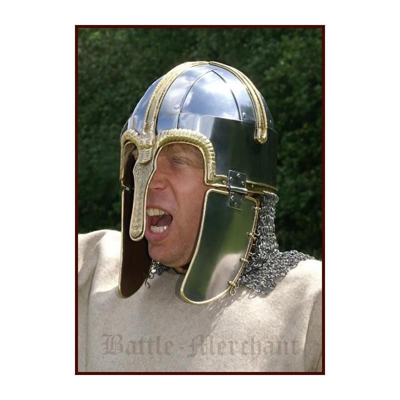 1716673010 Copper helmet, with riveted chain bristles, 16 mm steel