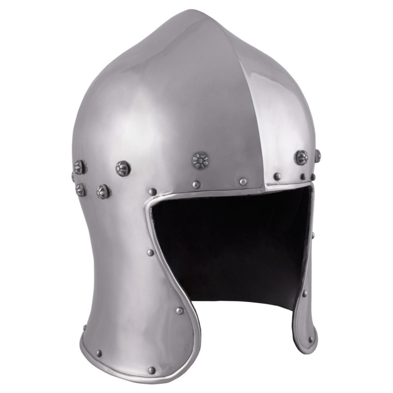 1716384300 Barbuta helmet from northern Italy, steel 16 mm