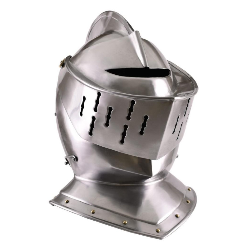 1716381401 Medieval visor helmet, 16 mm steel