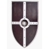 1101064200 Escudo medieval de madera con accesorio