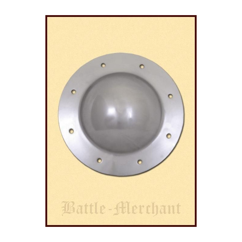 1101034801 Scudo medievale con rivetti, 21,5 cm