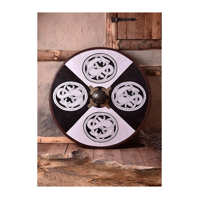 1116437400 Escudo Viking Preto e Branco