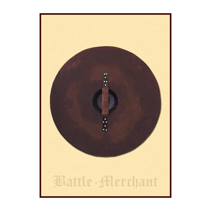 1101064600 Round viking shield with steel hardware