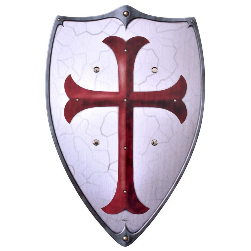 1580357600 Escudo de madera para niños Caballeros Templarios