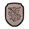 1580370100 Escudo de madera para niños Dragón de f