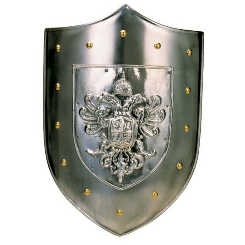 Escudo medieval Marto águila bicéfala 960