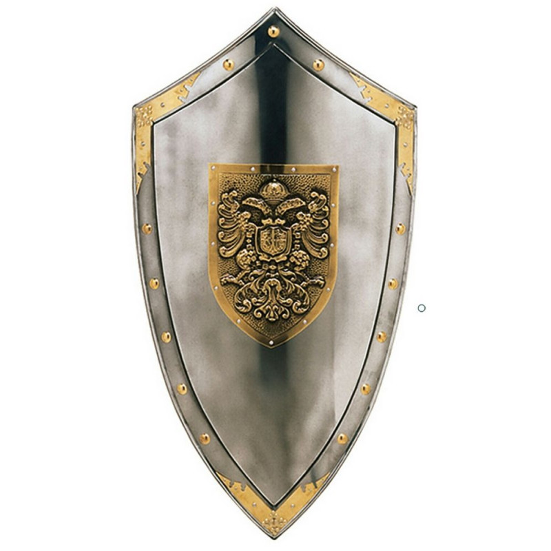 Zweiköpfiger mittelalterlicher Schild 970.6