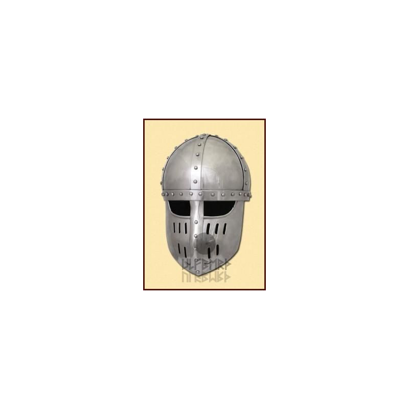 ULF-HM-33 Casco medieval Spanghelm con máscara