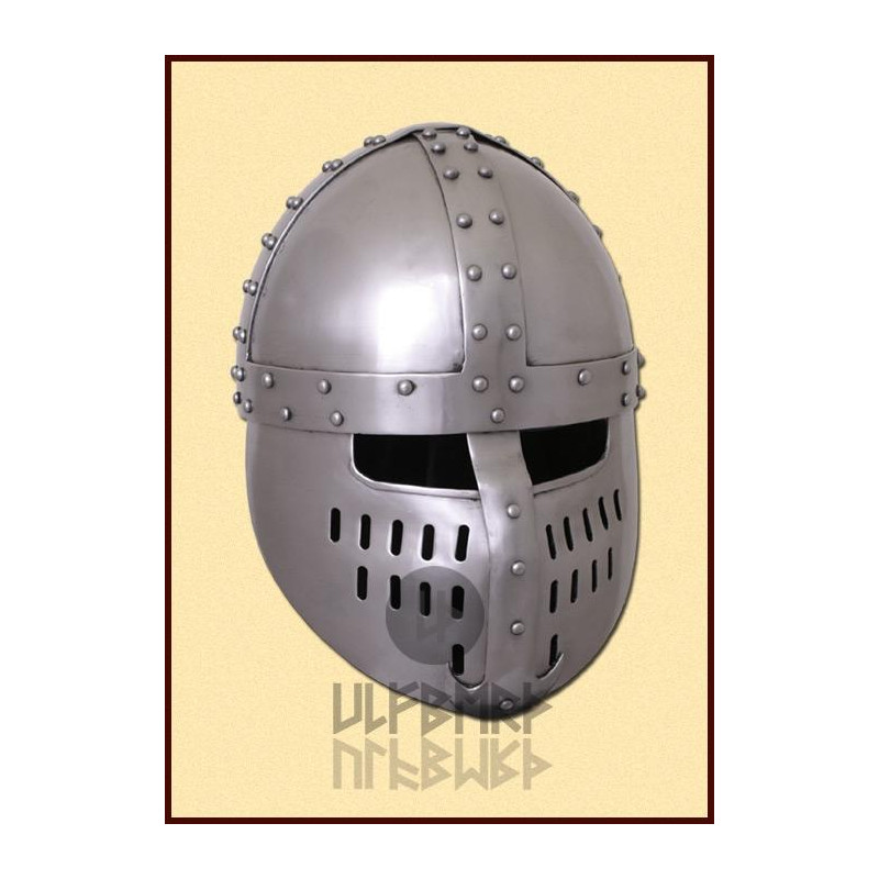 ULF-HM-14 Clasp helmet with front plate, 16 mm steel