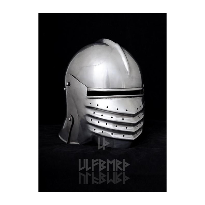 ULF-HM-18 Medieval helmet Belt-Schaller steel 2 mm