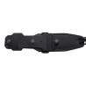 Cuchillo J&V CHACAL MAKRO MICARTA NEGRA FUNDA PIEL