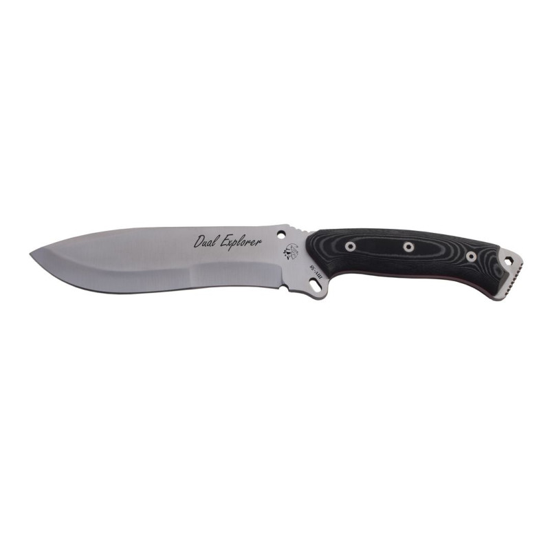 J&V Knife Model DUAL EXPLORER BLACK MICARTA