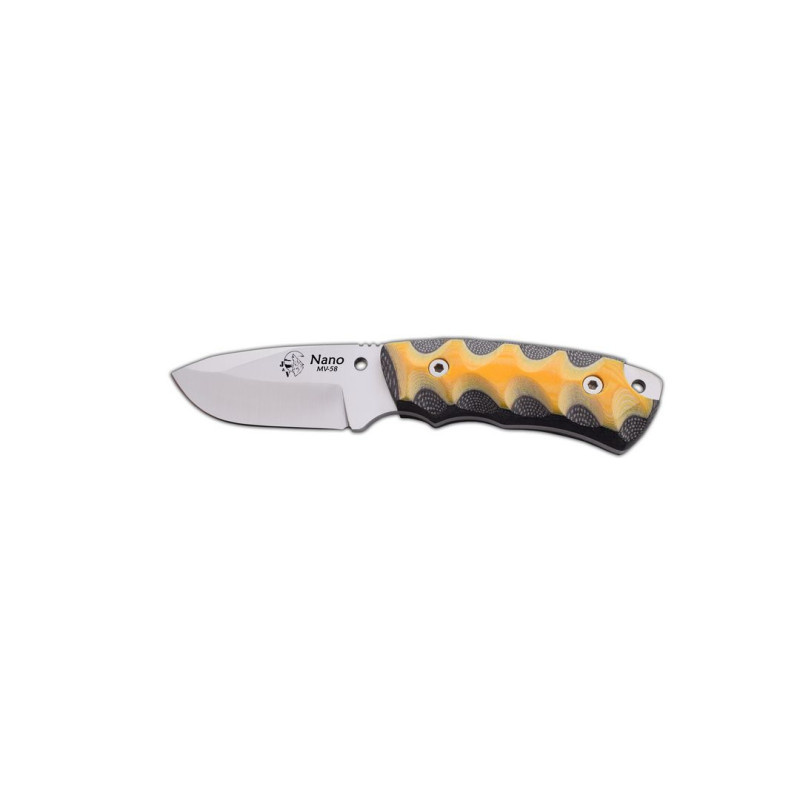 J&V Knife Model NANO 20 MICARTA BICOLOR