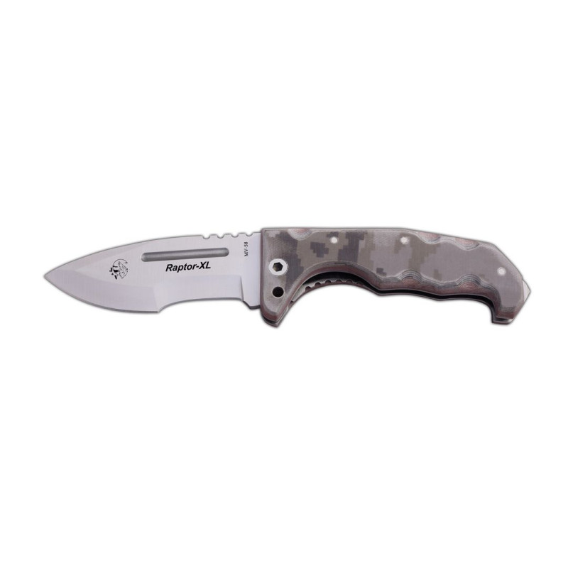 Rasiermesser J&V RAPTOR XL MICARTA CAMO PIXEL ARID