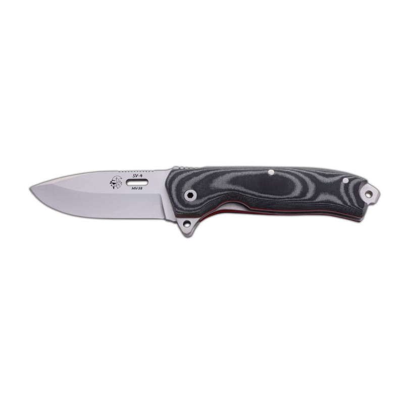 Canivete J&V SV4 MICARTA NEGRA BAINHA CORDURA