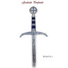 Espada Robin Hood Plata/Esmalte Azul