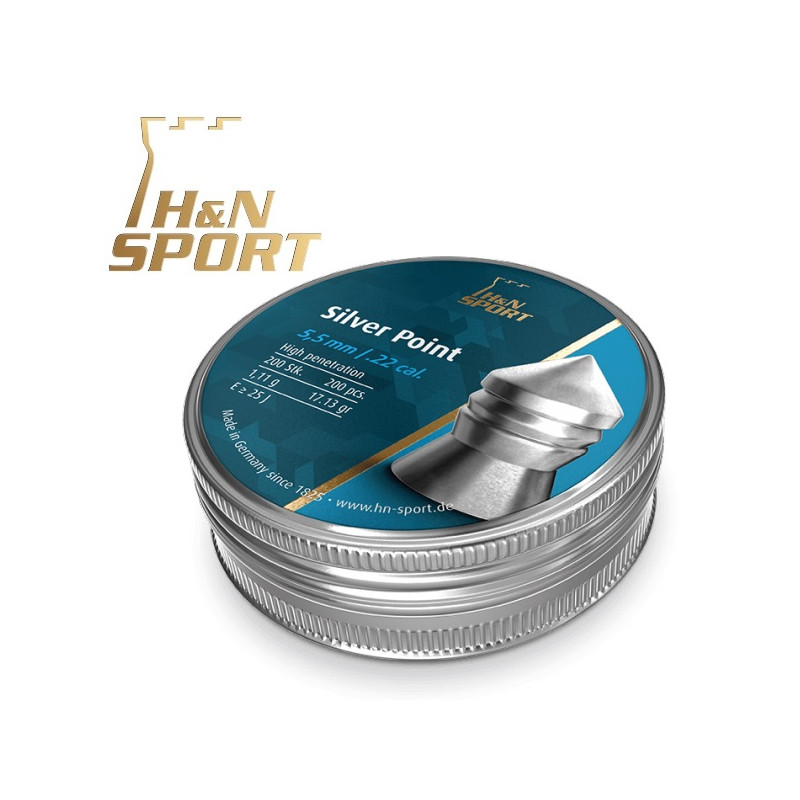 Granulés H&N Silver Point - 1,11g boîte 200 pcs. 5,5 millimètres