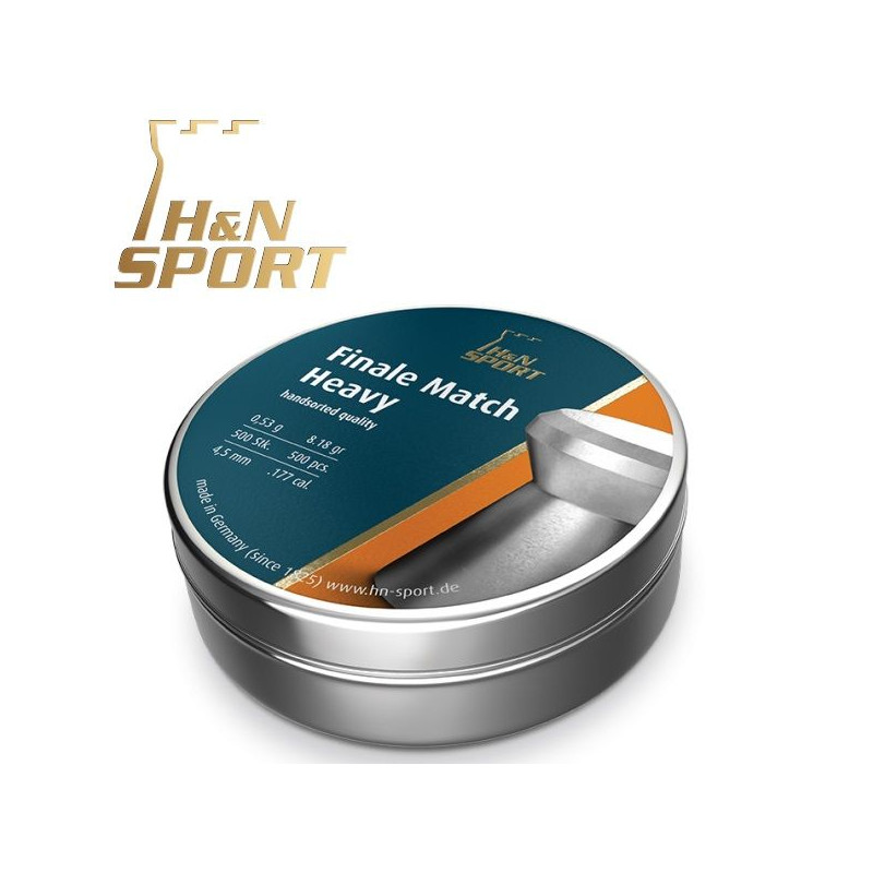 H&N Finale Match Heavy Pellets - 0,53g Dose 500 Stk. 4,50 Millimeter