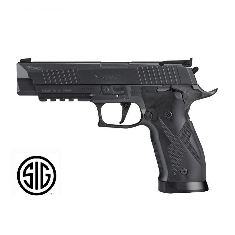 X-FIVE Sig Sauer Gun Black CO2 - 4,5 mm Kugeln - Blowback