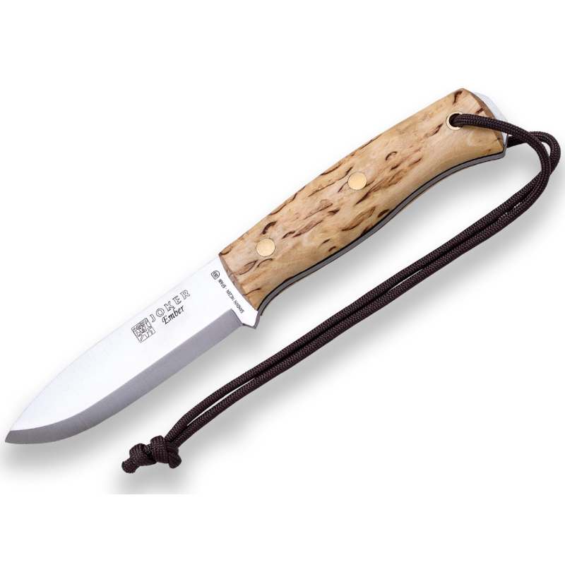 BUSHCRAFT & SURVIVAL MESSER JOKER EMBER SCANDI CURLY BIRCH REF. CL122