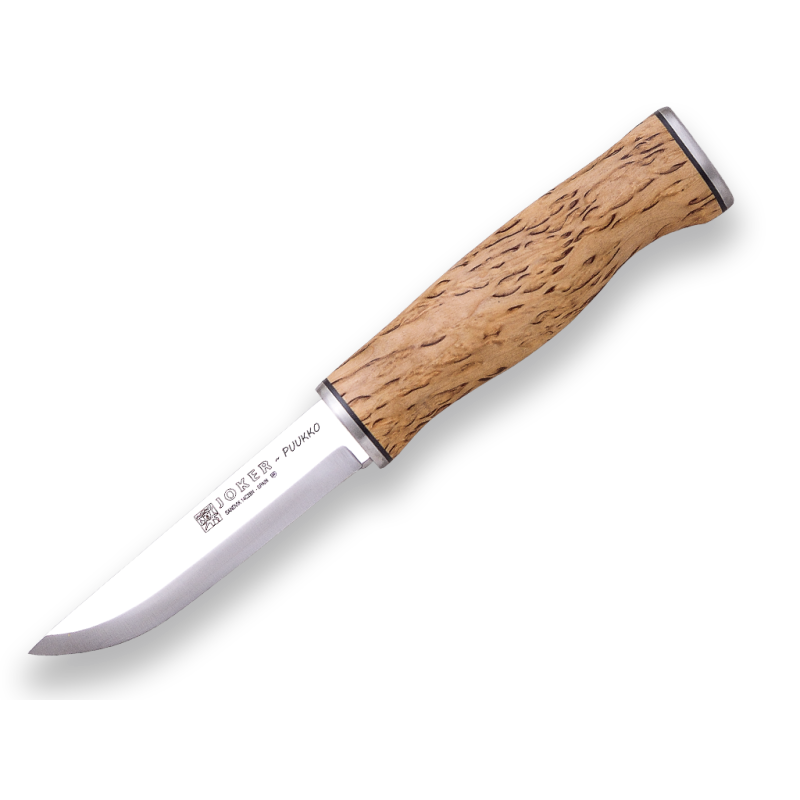 JOKER PUUKKO BUSHCRAFT KNIFE CURLY BIRCH HANDLE REF CL127