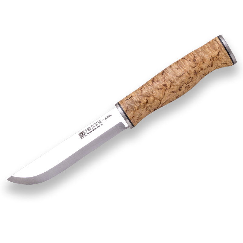 COUTEAU BUSHCRAFT JOKER MANCHE EN BOULEAU FRISÉ SAMI RÉF. CL128