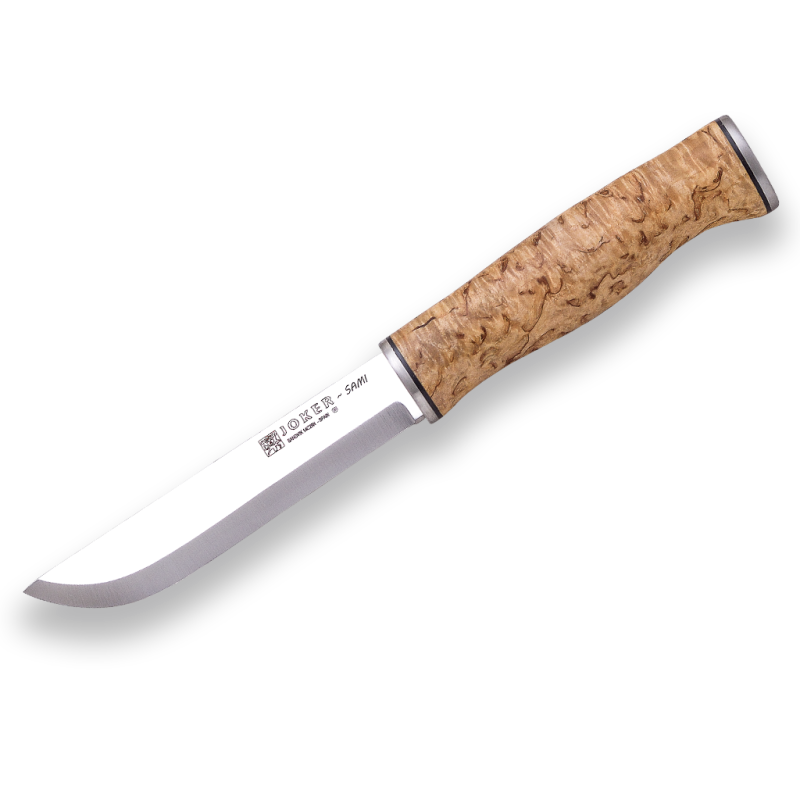 JOKER SAMI BUSHCRAFT KNIFE CURLY BIRCH HANDLE REF CL128