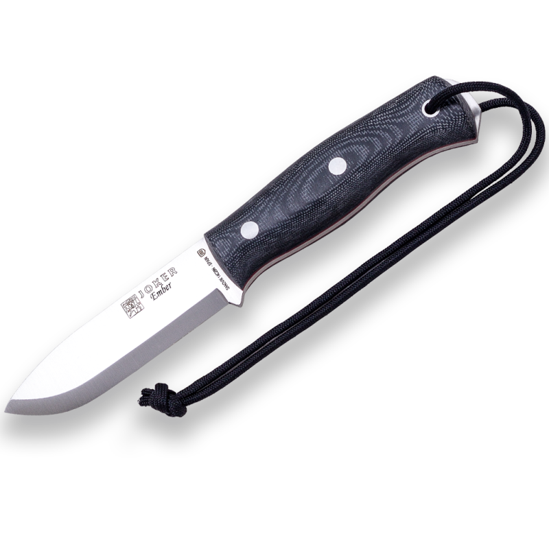 JOKER EMBER SCANDI BUSHCRAFT AND SURVIVAL KNIFE CANVAS MICARTA HANDLE REF CM122
