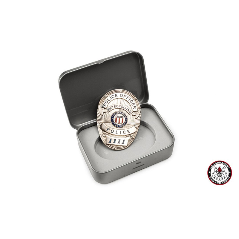 IMITAÇÃO METRO MEDALHA DA POLÍCIA COM G&G BOX (G-07-003)