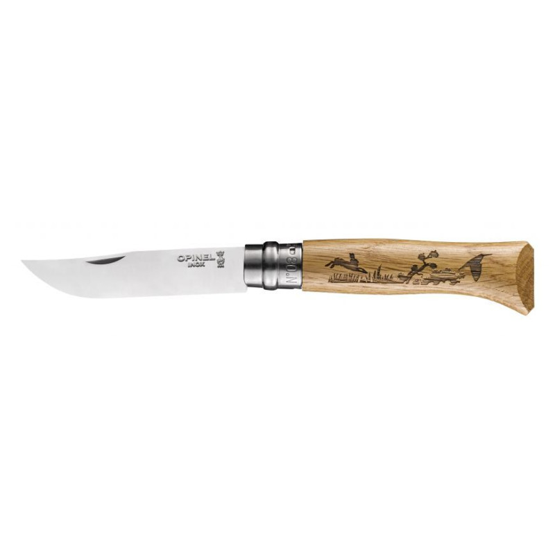 Couteau OPINEL en acier inoxydable Animalia Liebre