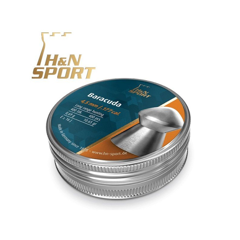 H&N Barracuda pellets 069g tin 400 units 45mm