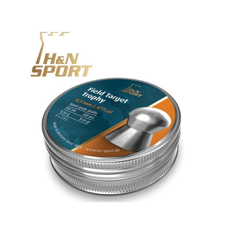 H&N Field Target Trophy pellets - 056 g tin 500 units 45 mm