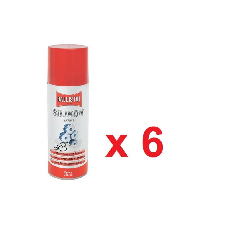 Silikonspray 200 ml. in einer Schachtel mit 6 Stk.