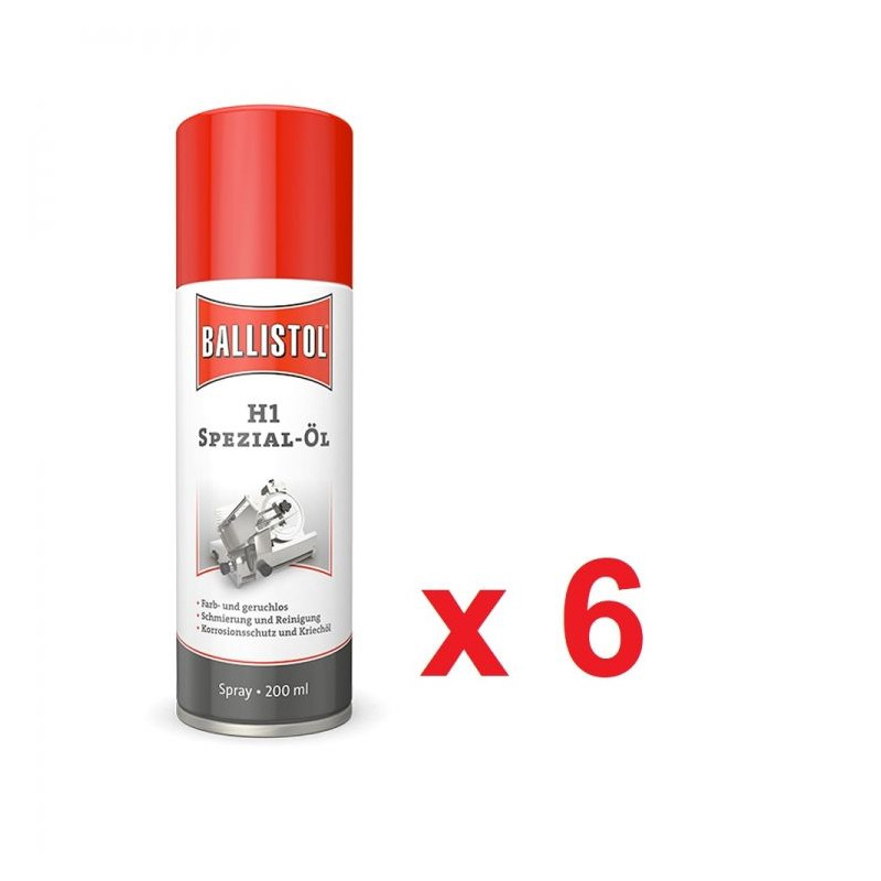 Ballistol H1 Oil - Spray 200 ml in box of 6 units