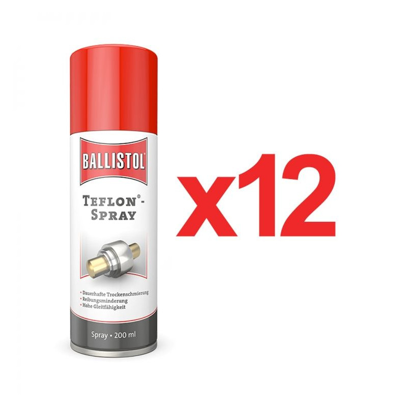 Teflon Ballistol Spray - 200 ml in box of 12 units - Aceros de Hispania