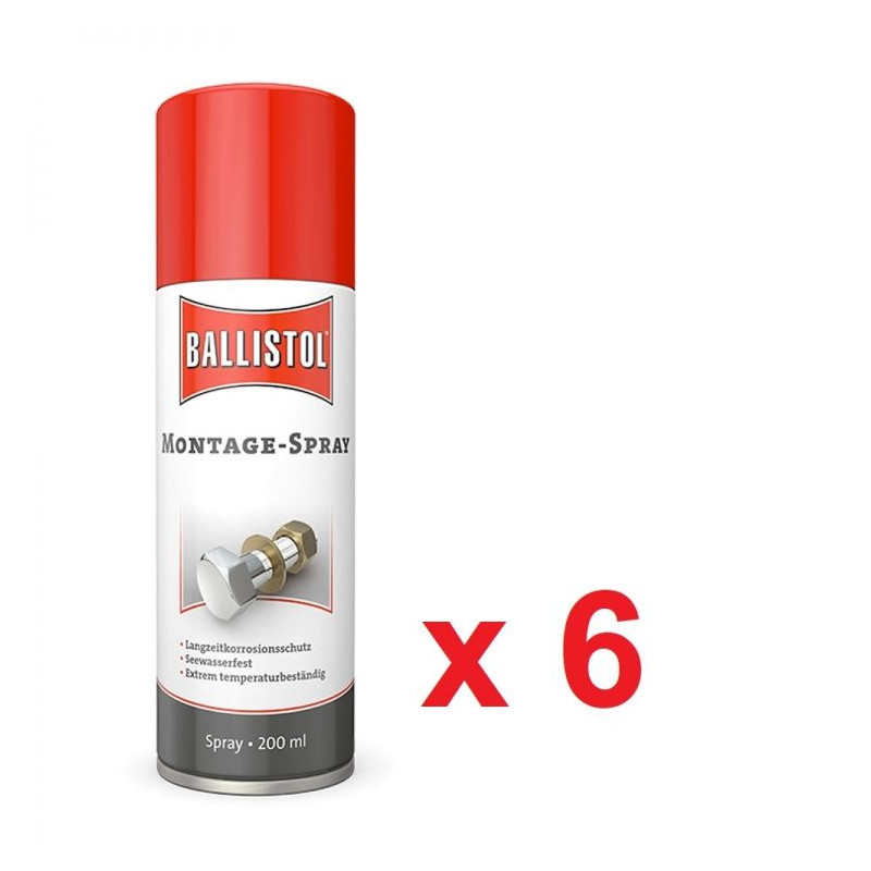 Montagespray 200 ml in einer Schachtel mit 6 Einheiten.
