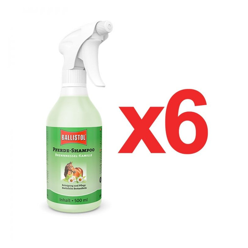 Camomila & Urtiga Horse Shampoo - 500 ml em uma caixa de 6 unidades