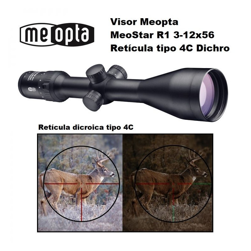 Visor Meostar R1 3-12x56 RD MEOPTA - 4C Dichro