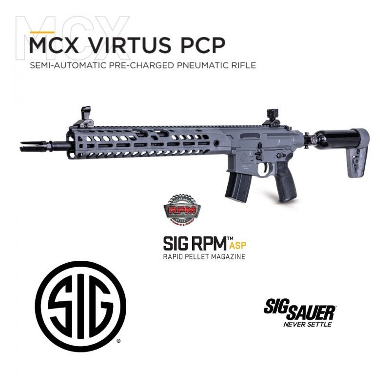 Rifle Sig Sauer MCX Virtus PCP Semi-Automático cal