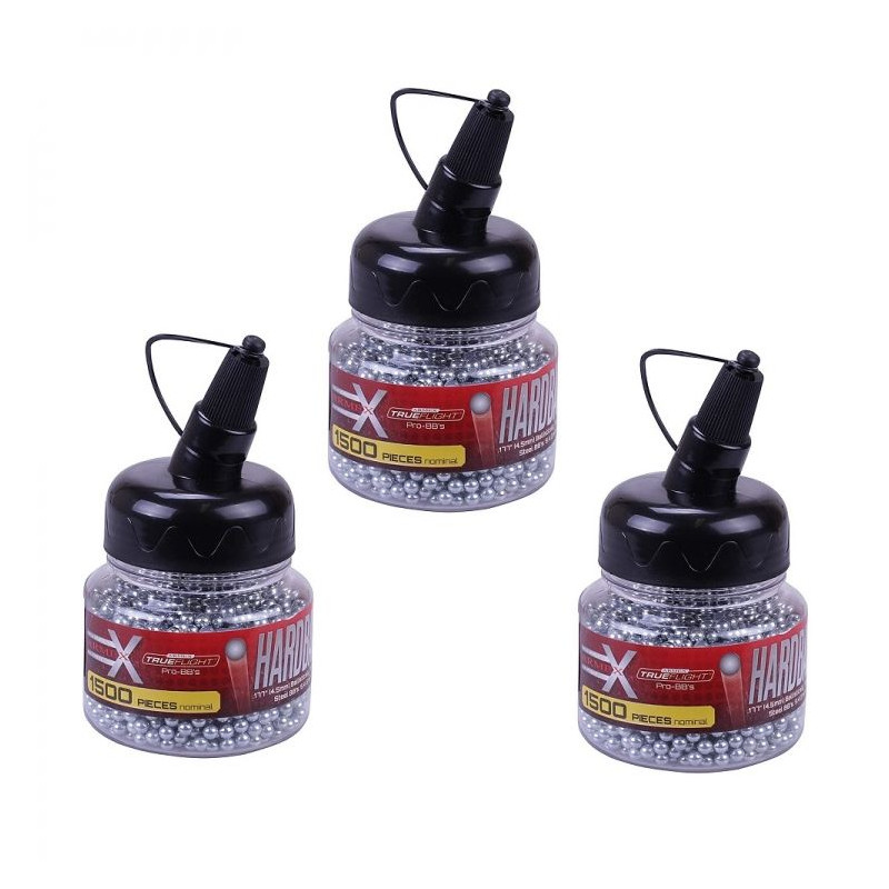 Boîte de 36 pcs. Bbs en acier 4,5 mm. Biberon Hardball Zasdar 1 500 u.