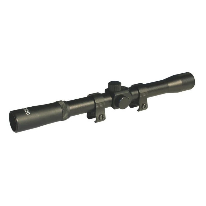 Zasdar 4X20 mm scope not illuminated with 11mm high rings