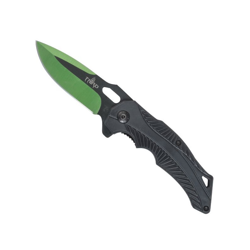 Assisted Pocket Knife Bicolor Black-Green Blade 11575